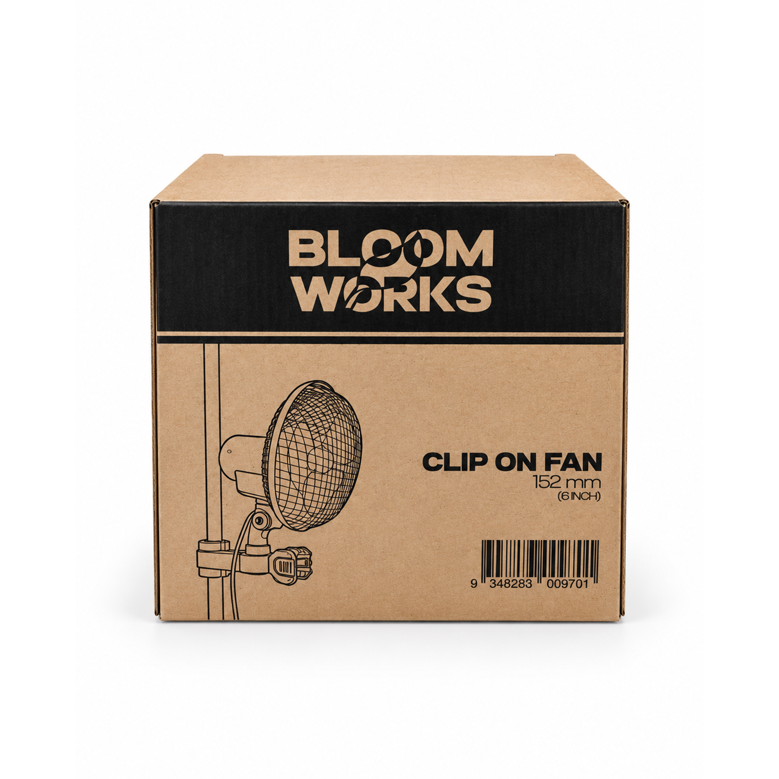 Bloom Works 20 W Oscilating Clip Fan