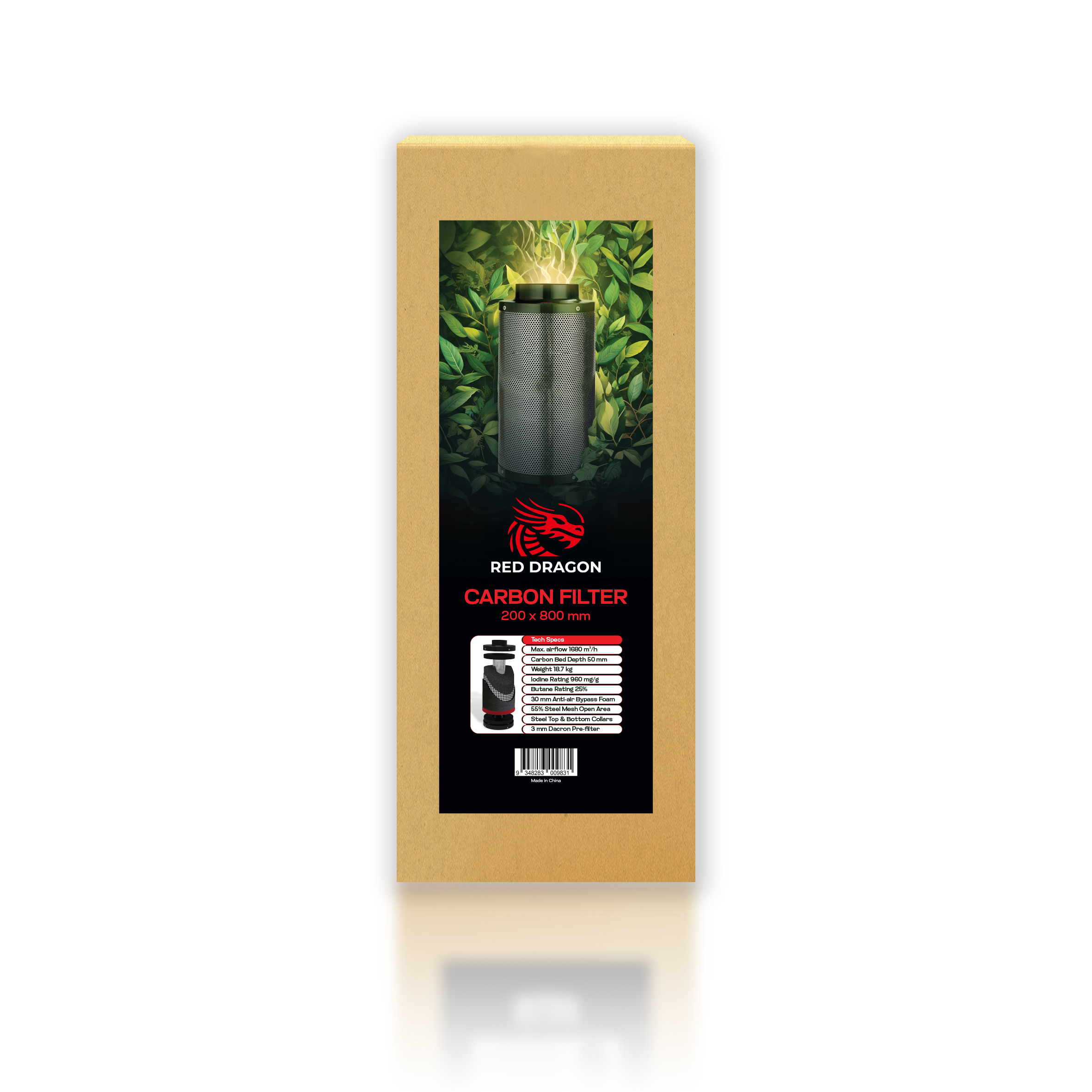 Pro Grow Dragon Series Filter 200 x 800 mm