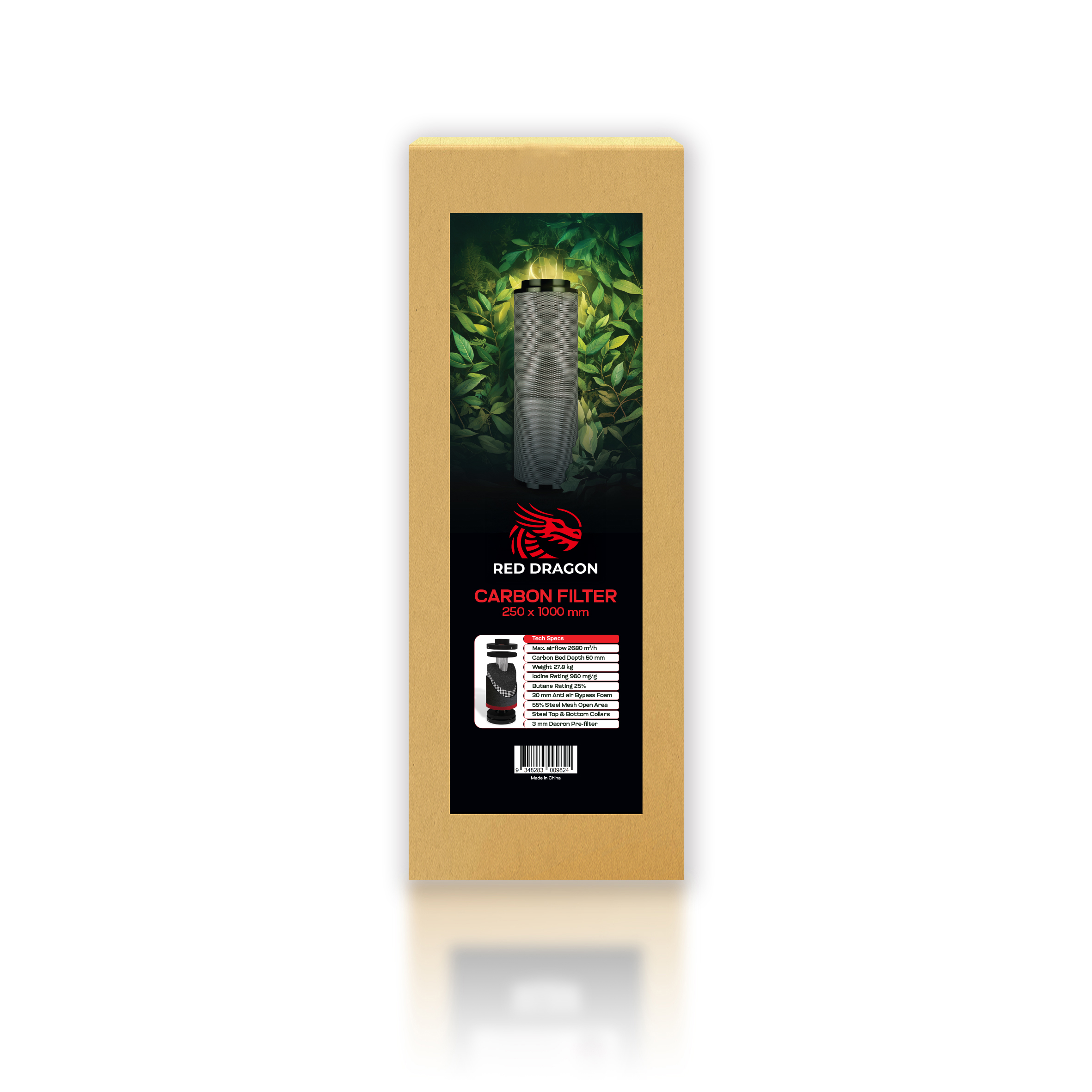 Pro Grow Dragon Series Filter 250 x 1000 mm