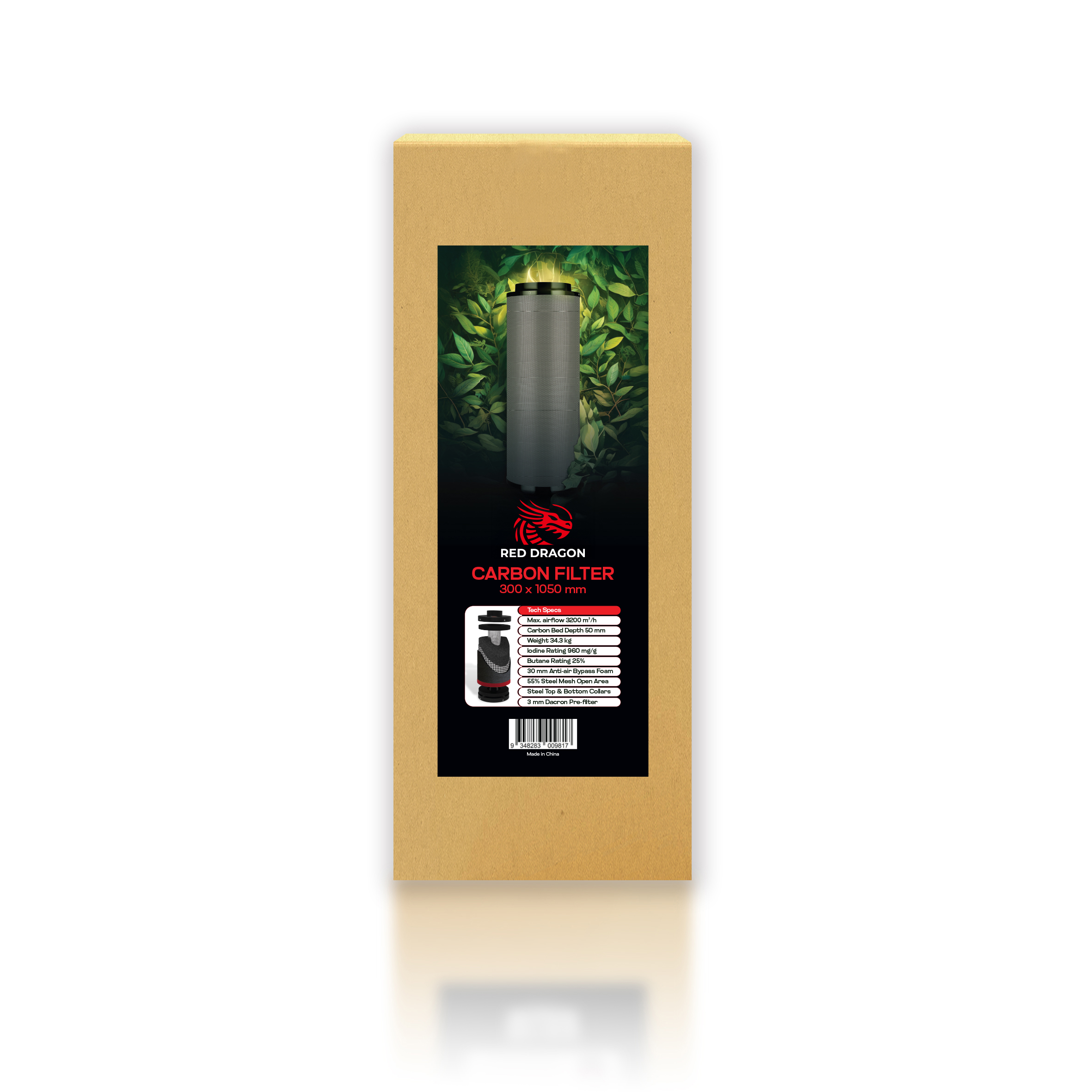 Pro Grow Dragon Series Filter 300 x 1050 mm