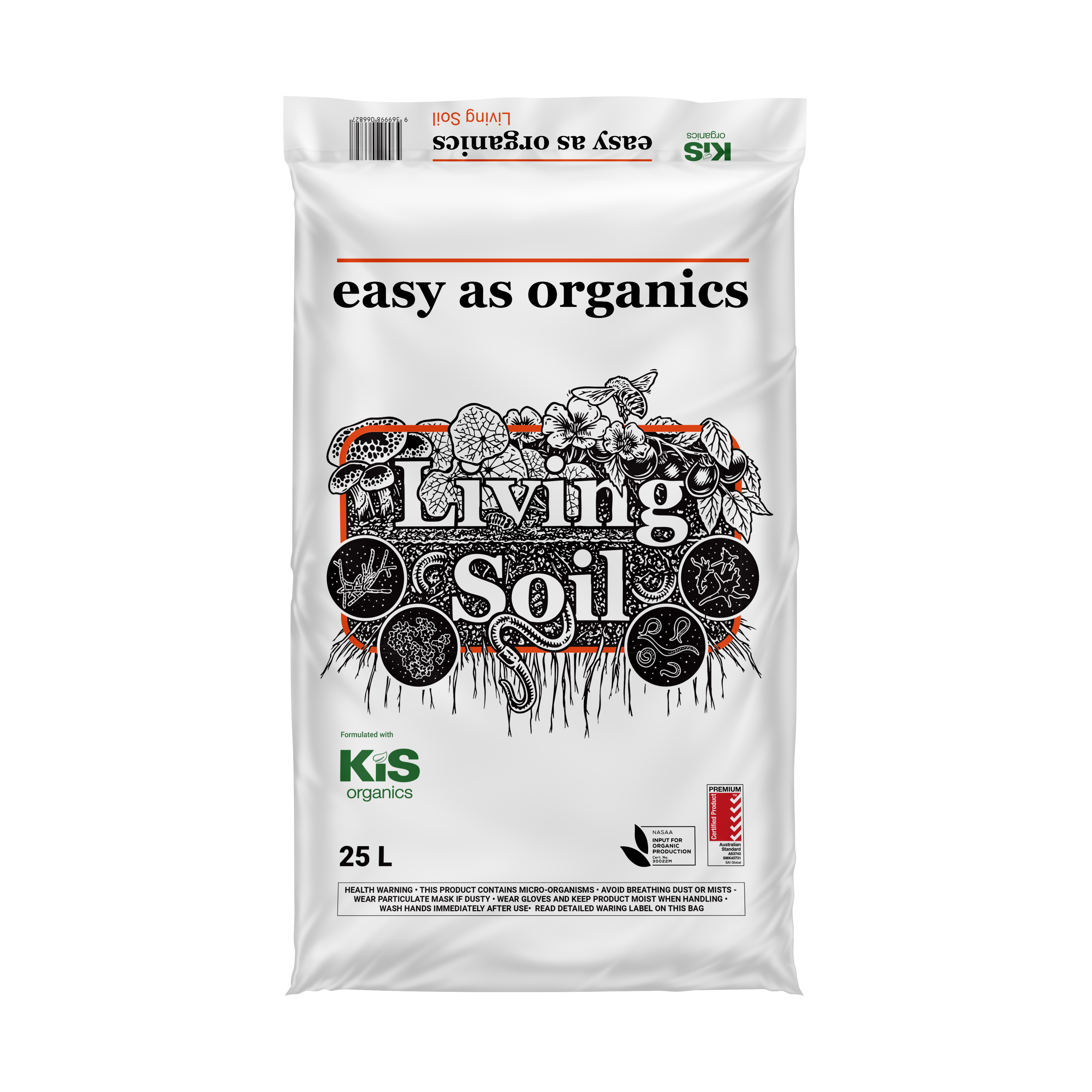 Easy As Organics Living Soil - KiS Mix 25 L