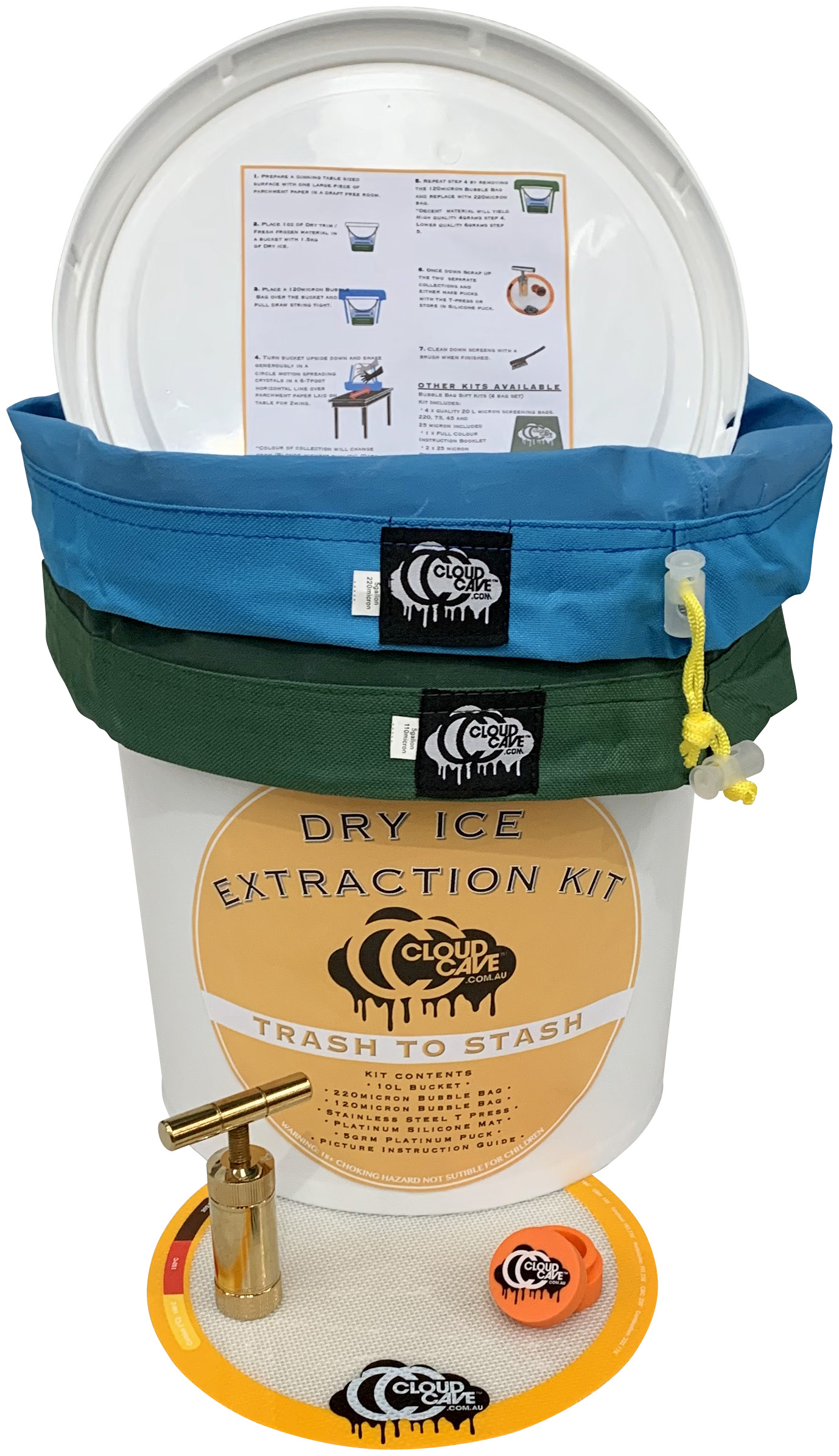 CO2 Dry Ice Extraction Kit (2 bag kit)