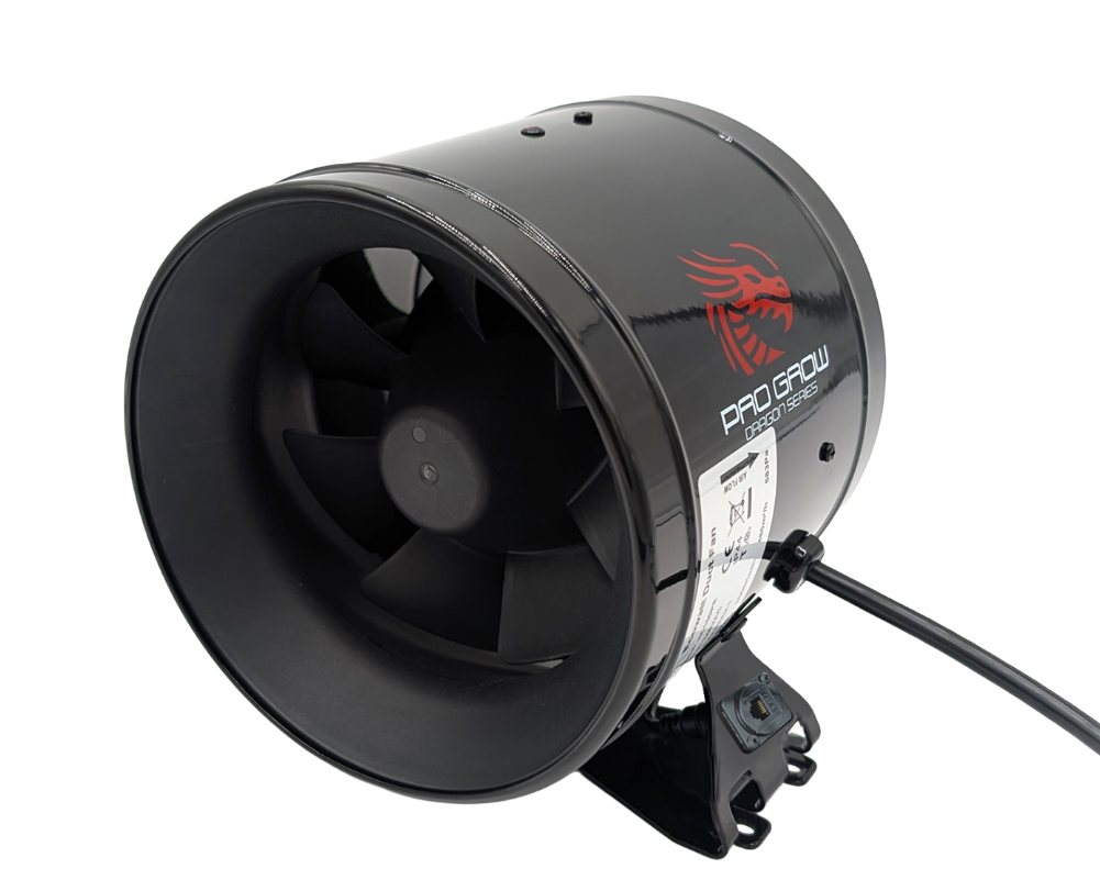 Pro Grow Dragon Series Fan 200 mm with Collar