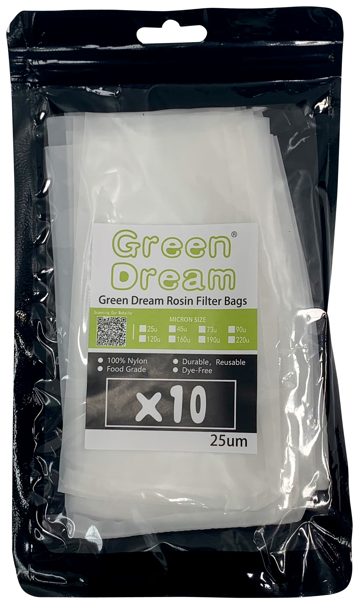 Rosin Press Bags 25 Micron 8 x 14 cm - Pack 10
