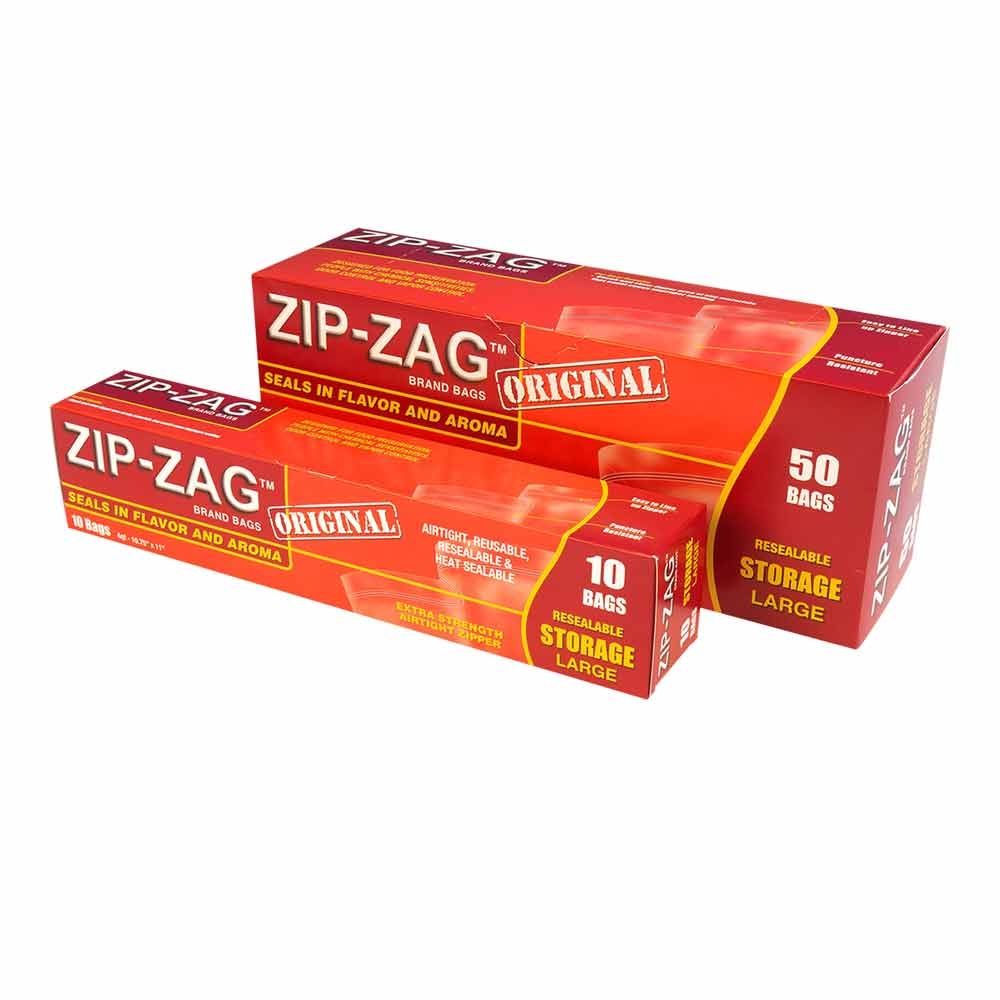Zip-Zag Bag Clear 1 lb 454 g Retail 10 pack