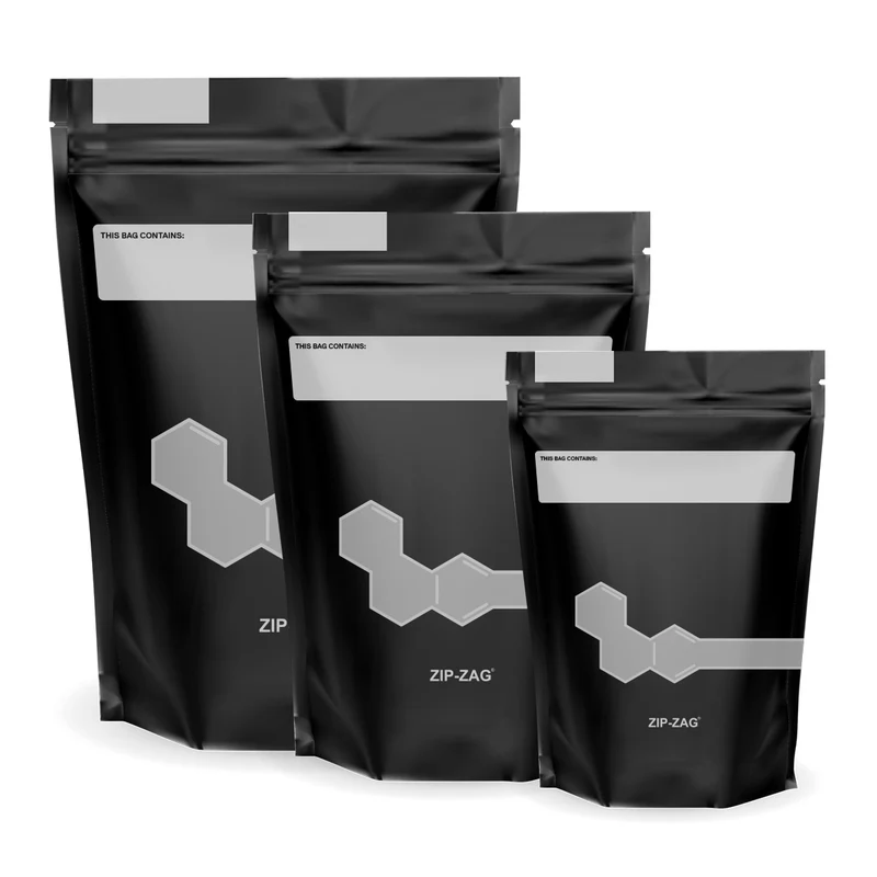 Zip-Zag Pouch Bag 1/2 lb 227 g 100 Pack Zip-Zag Pouch Bag 1/2 lb 227 g 100 Pack