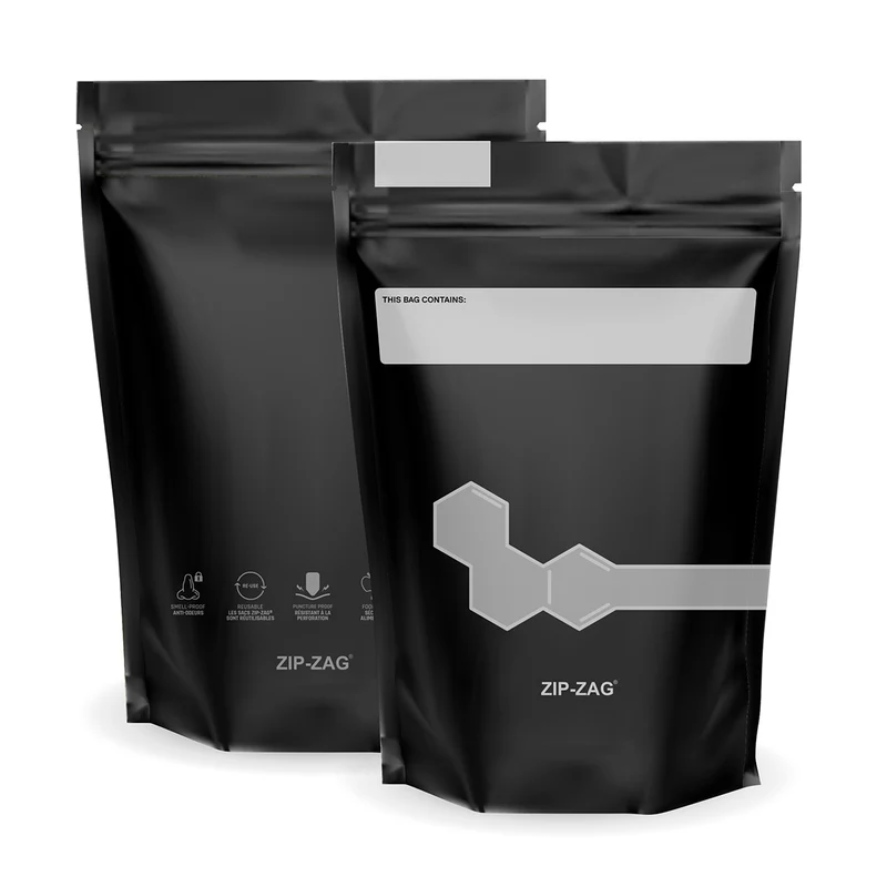 Zip-Zag Pouch Bag 1 lb 454 g 100 Pack
