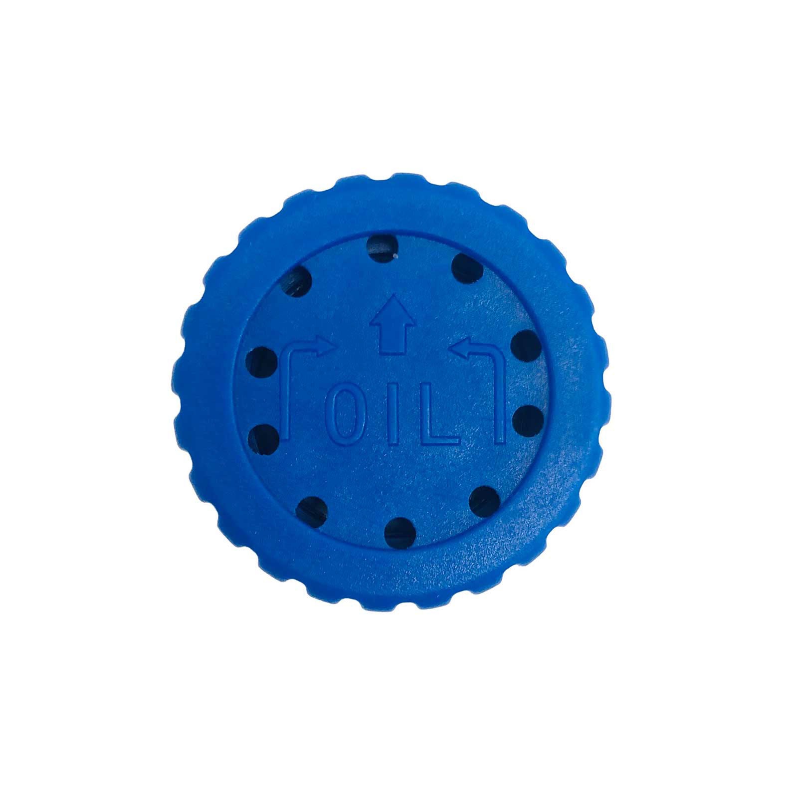 Blue Plastic Oil Filter Cap for 3 CFM Vac Pump